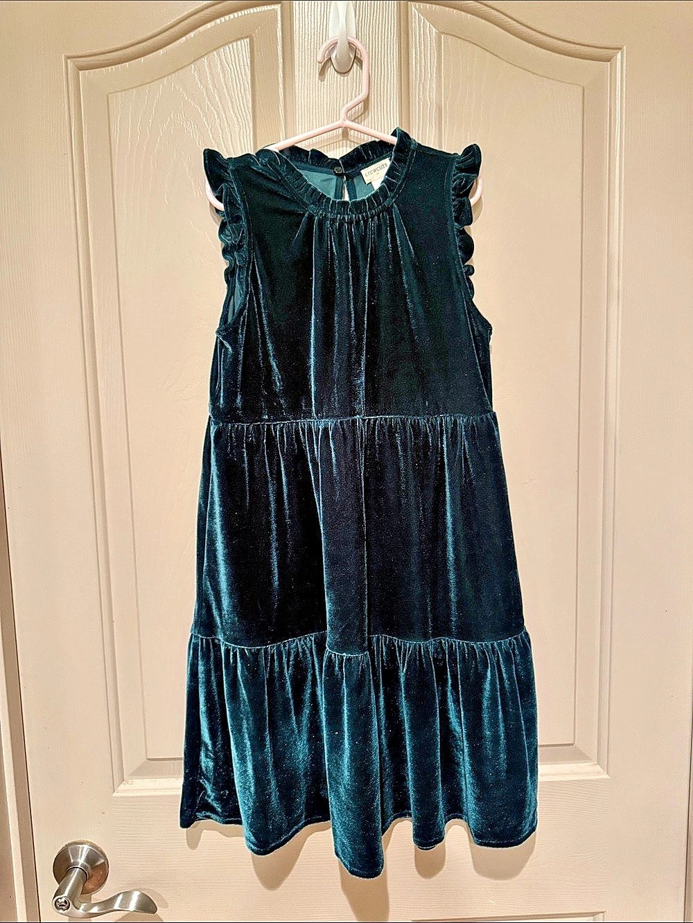 Crewcuts Girls Tiered Velvet Dress Girls Size 8